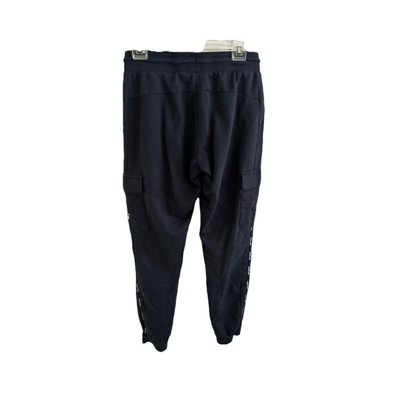 Kappa Men’s Sweatpants Jogger Pant Slim Fit Side Logo Cargo Pockets Black Size M - Picture 4 of 12